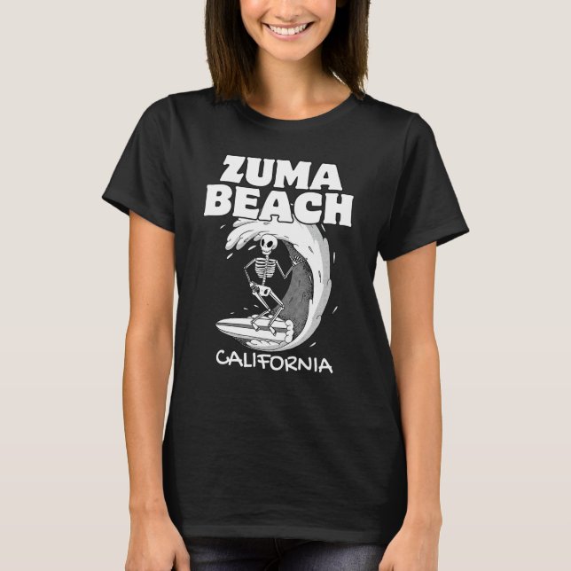 Camiseta ZUMA BEACH CALIFORNIA Surf Vintage Surfing (Frente)