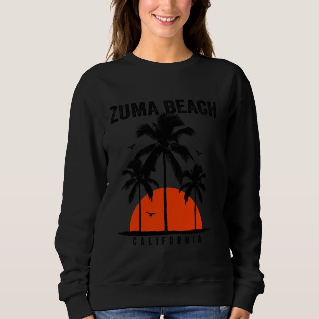 Camiseta Zuma Beach California Surfing Surfning (Frente)