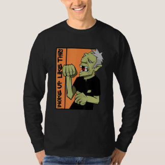 Camiseta Zumbi Acordou Assim Nesse Halloween