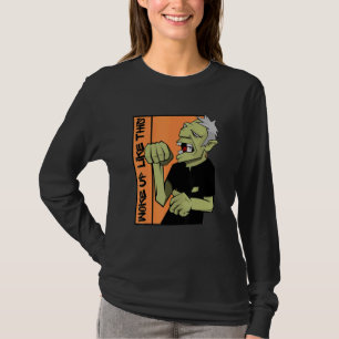 Camiseta Zumbi Acordou Assim Nesse Halloween