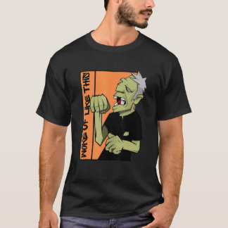 Camiseta Zumbi Acordou Assim Nesse Halloween