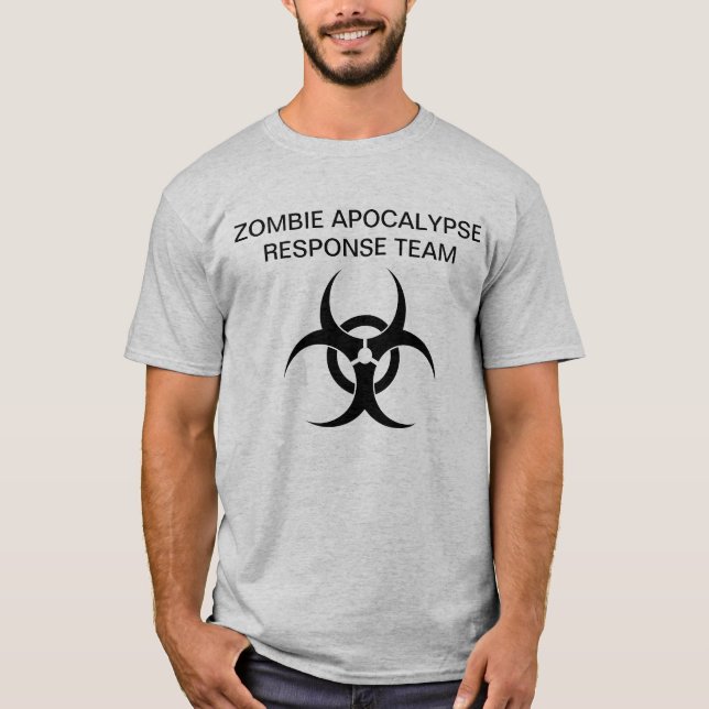 Camiseta Zumbi Apocalypse Response equipa (Frente)