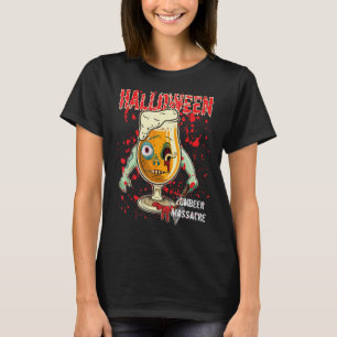 Camiseta zumbi assustador do Halloween