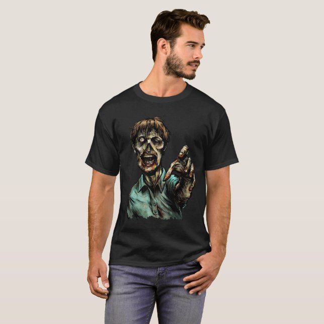 Camiseta Zumbi Precisa Comer, (Frente Completa)
