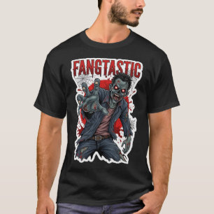 Camiseta Zumbi sinistro estendendo a mão com olhos brilhant