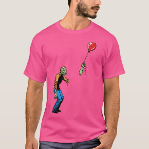 Camiseta Zumbi Triste com menino de Balão