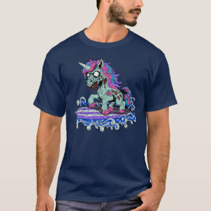 Camiseta Zumbi Unicórnio Surfista