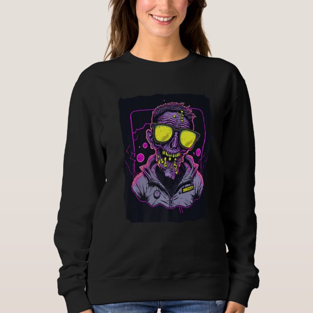 Camiseta Zumbi Usando Óculos de Sol Premium (Frente)