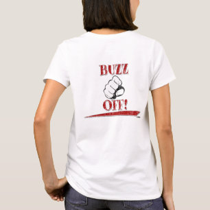 Camiseta Zumbido fora! Vermelho - traseiro