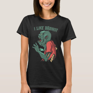 Camiseta Zumbis Comem Cérebros Halloween Meninos Crianças Z