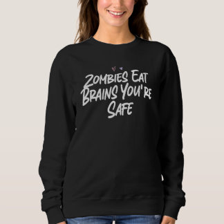 Camiseta Zumbis Comem Cérebros Você Está Seguro  Com Amor S