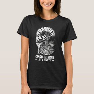 Camiseta Zumbis também amam o Cinco de Mayo