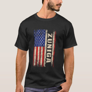 Camiseta ZUNIGA Last Name Shirt ZUNIGA Name American Flag