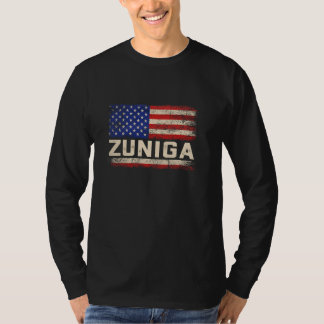 Camiseta ZUNIGA Last Name Shirt ZUNIGA Name American Flag
