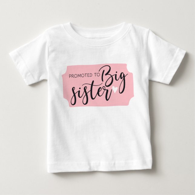 Camiseta Zwanger: Promoted to big sister (Frente)