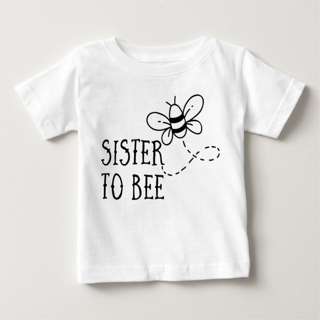 Camiseta Zwangerschap: Sister to Bee (Frente)