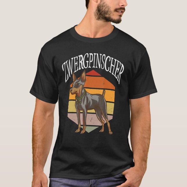 Camiseta Zwergpinscher - Dog Identification - Dogs Lover -  (Frente)