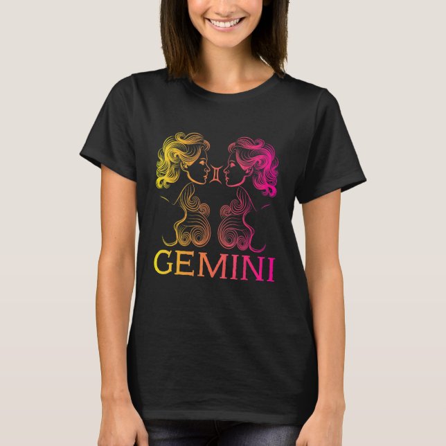 Camiseta Zwilling Zodiac Sign Horoscope 1 (Frente)