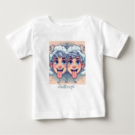 Camiseta Zwillinge Kunst Einzigartiges Design