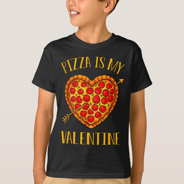 Camiseta Zza Is My Valentine Funny Valentines Day Boys Gi  (Frente)