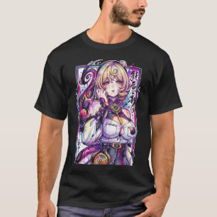 Camiseta ZZZ Yidhari Polvo Loura Elegante Thiren Vaporwav