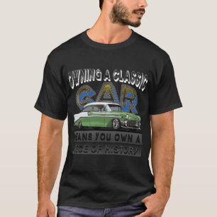 camisetas 1956 chevy bel air verde e branco