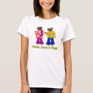 Camisetas Adoráveis de Paz, Amor e Inveja