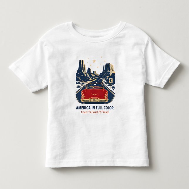 Camisetas America em Cores Vibrantes (Frente)