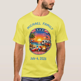 Camisetas americanas de festa combinando