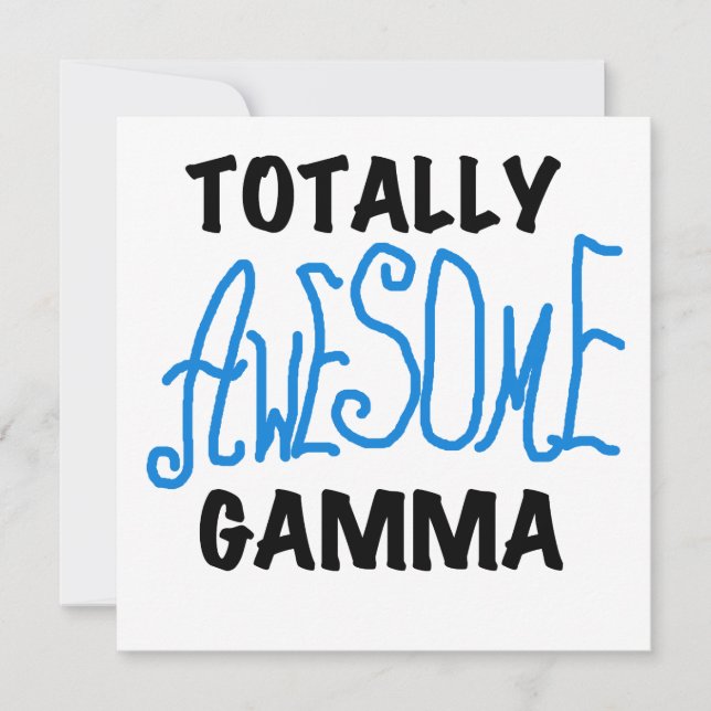 Camisetas Azuis Gama Totalmente Incríveis e presen (Frente)