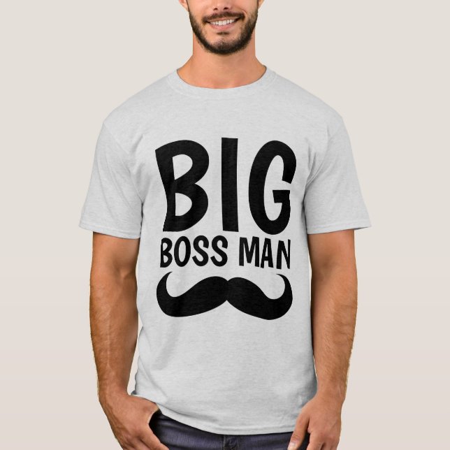 Camisetas BIG BOSS MAN Bigode (Frente)