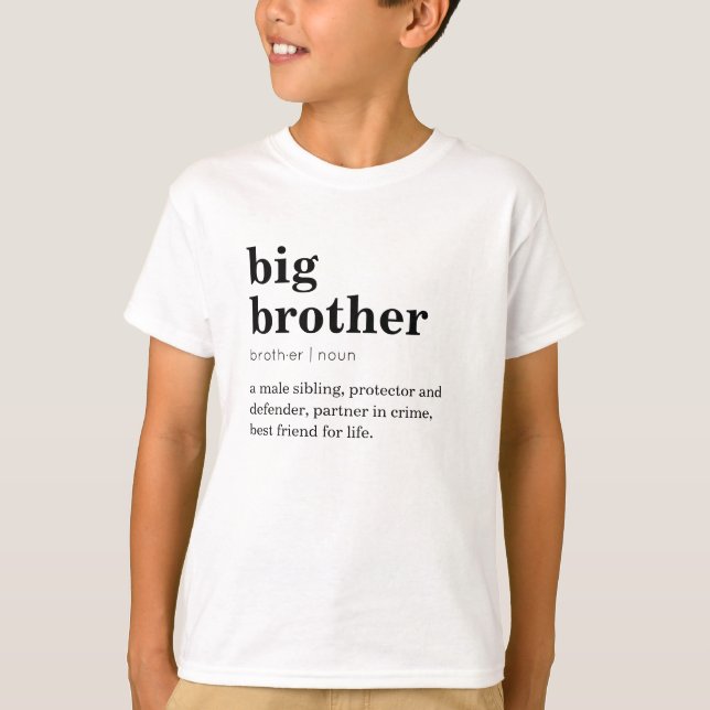 Camisetas Big Brother - Dicionário de definição si (Frente)