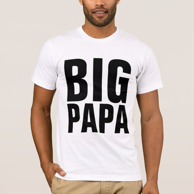 CAMISETAS BIG PAPA PARA HOMENS PAI (Frente)