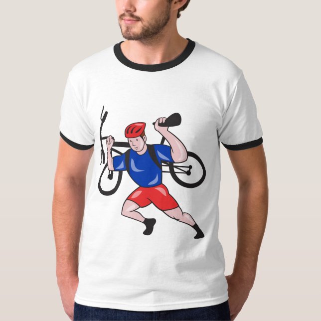 Camisetas Biker da Montanha Retroativa (Frente)