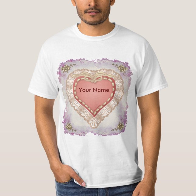 Camisetas bonito Lacy Heart shirts (Frente)