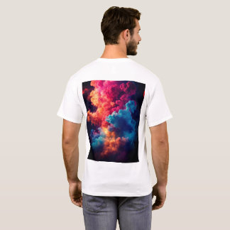 Camisetas brilhantes do arco-íris
