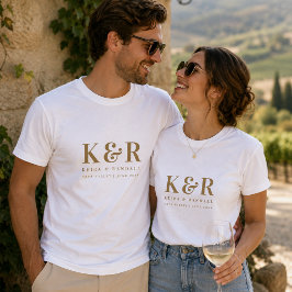 Camisetas | Camisas Combinadas com Monograma de Ca