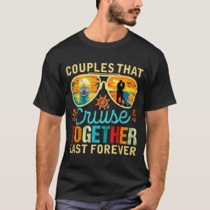 Camisetas Casais Cruzeiros Juntos Permanecem Junto