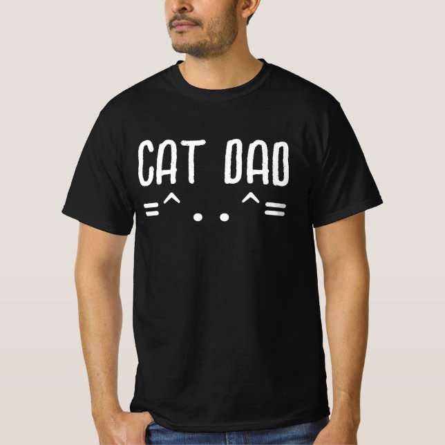 CAMISETAS CAT DAD T-SHIRT (Frente)