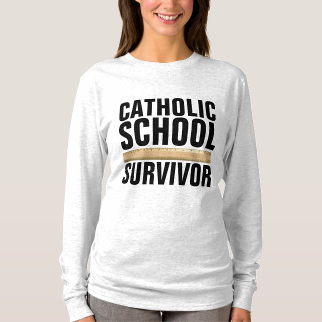 Camisetas CATHOLIC SCHOOL SURVIVOR (Frente)
