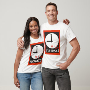 Camisetas clássicas de terças-feiras em LA