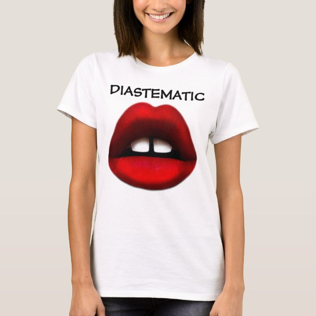 Camisetas com dentes de guisado diastemáticas (Frente)