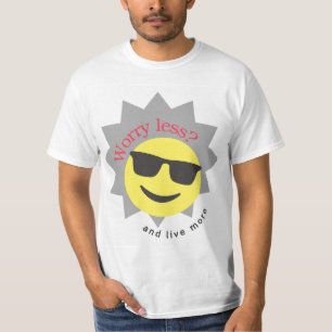camisetas com desenhos de emojis despreocupados