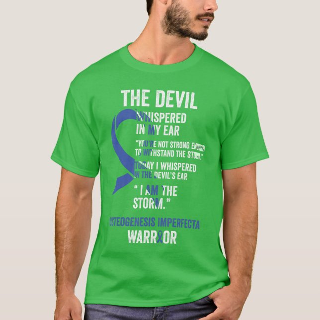 Camisetas com Fita de Conscientização da Osteogene (Frente)