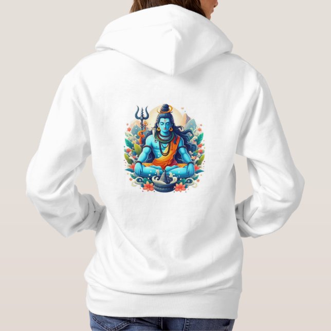 Camisetas com imagens divinas do Deus Shiva - desi (Verso)