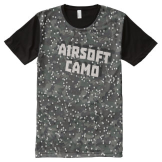 CAMISETAS COM IMPRESSÃO FRONTAL COMPLETA AIRSOFT CAMO