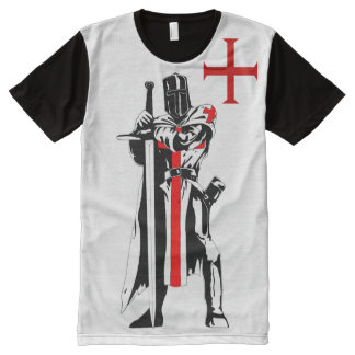 Camisetas Com Impressão Frontal Completa Edição limitada de Templar dos cavaleiros