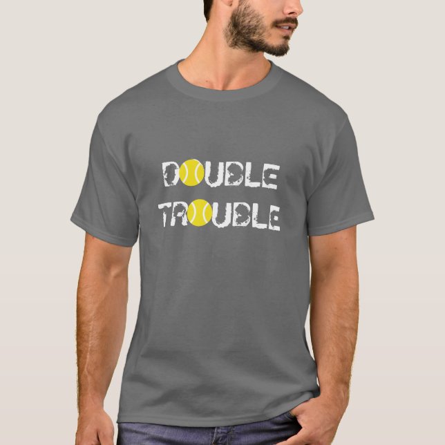 Camisetas com slogan ou ditado engraçado de tênis (Frente)