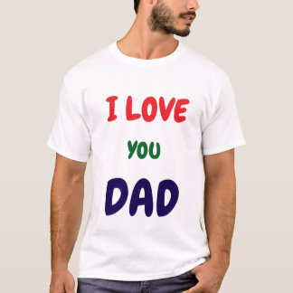 Camisetas com texto personalizado Eu amo você papa