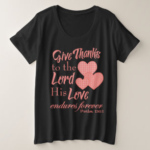 Camisetas com Versículos Bíblicos de Agradecimento